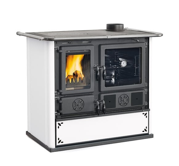 ROSA 5.0 - STEEL ANTHRACITE BLACK 8,8 kW Ενεργειακή σόμπα ξύλου με φούρνο