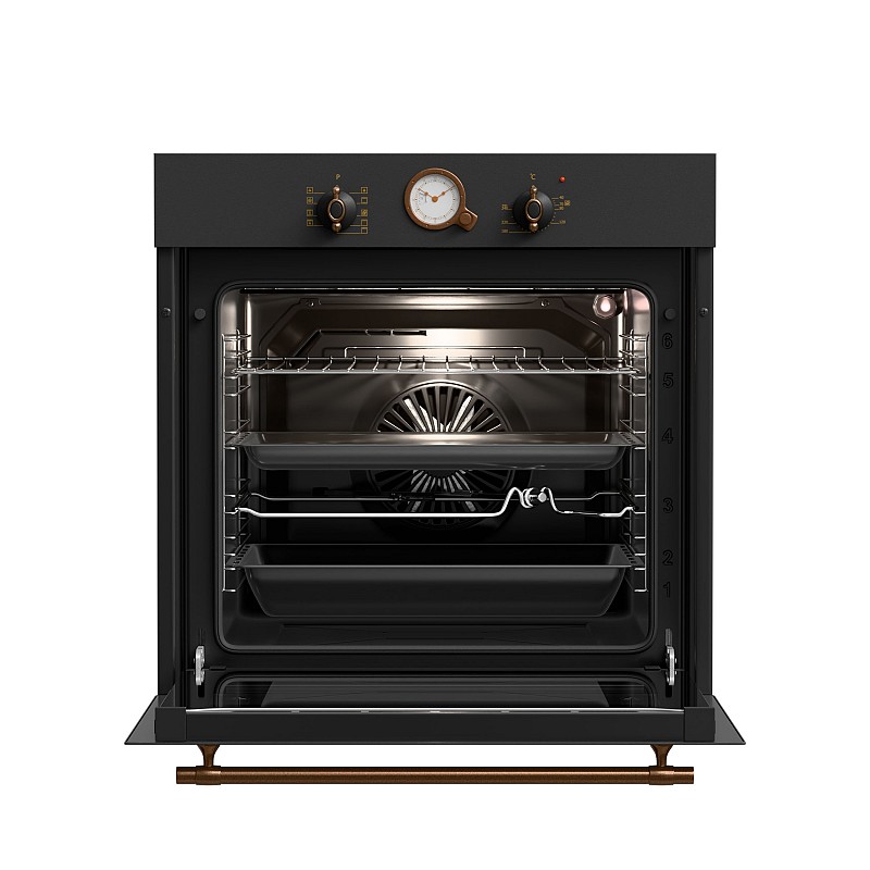 ΦΟΥΡΝΟΣ ΗΛΕΚΤΡΙΚΟΣ TGS 5580 XL RUSTIC ANTH 80Lt  Κωδ: 04.405.210  THERMOGATZ