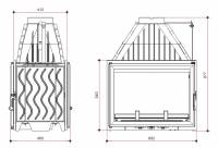Ενεργειακό Τζάκι  700 GRANDE VISION διαμπερές ref. 9278-44
